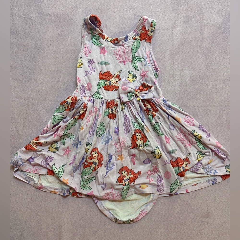 Little Sleepies Disney Little Mermaid April Part of Her World tank twirl dress